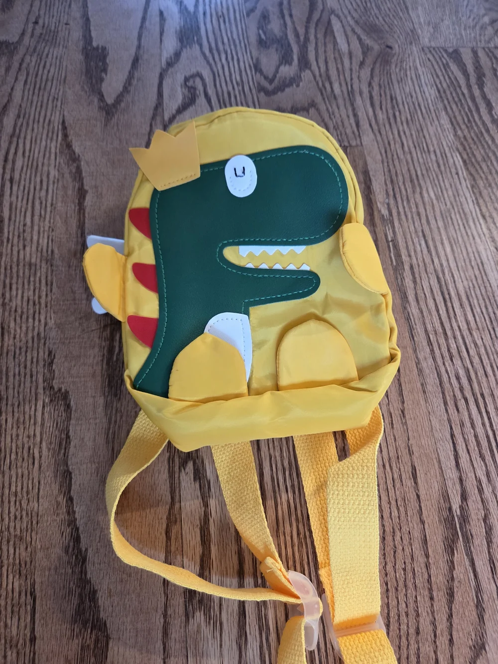 Toddler - Cute Yellow Dinosaur Mini Backpack with Green Dino